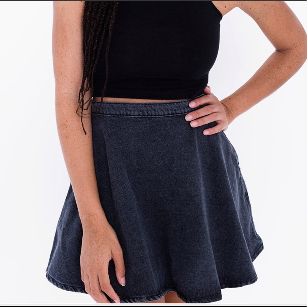 American Apparel denim circle skirt